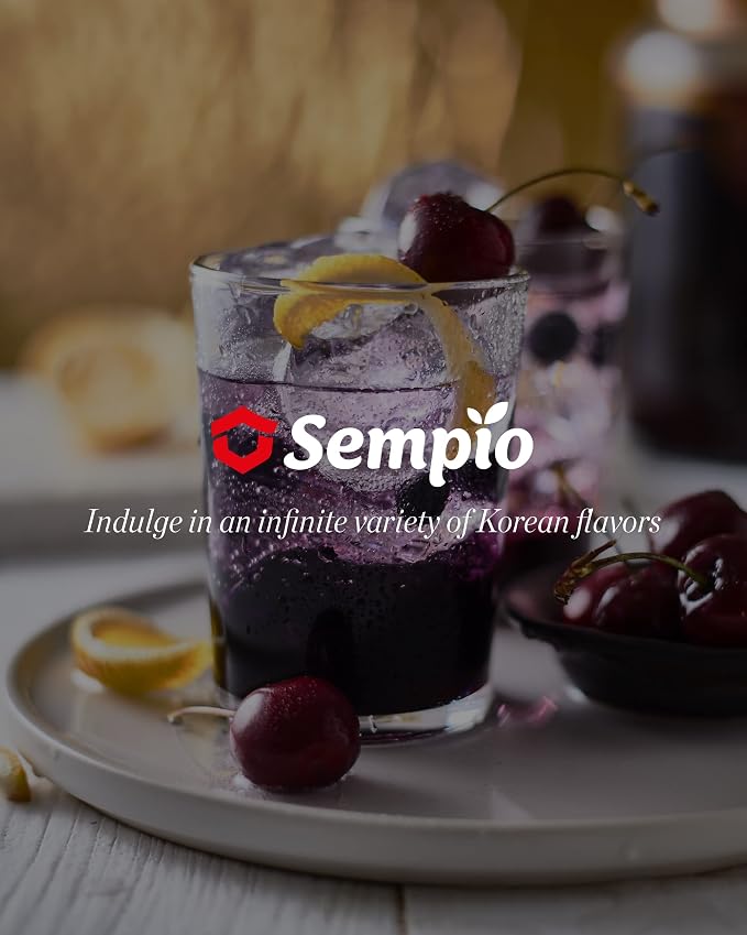 Sempio Rice Black Vinegar Drink: Blackberry & Blueberry, Vegan, 30.4 fl oz | Naturally Fermented Brown Rice Vinegar Concentrate, No Added Sugar, Mix for Beverages, Salad Dressings, Marinades & Sauces
