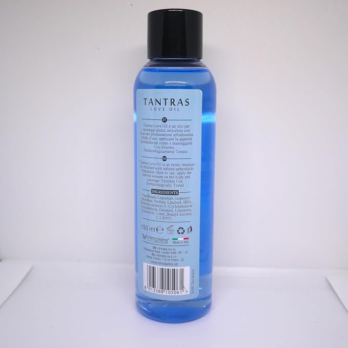 Generic Tantras Love Relaxing Massage Oil with Pheromones Sensual Pleasure Fruits Soft Skin - Edible Body Massage Oil - Calming, No Stain Non-Sticky Aromatherapy for Date Night 150ml (Hot Kiss)