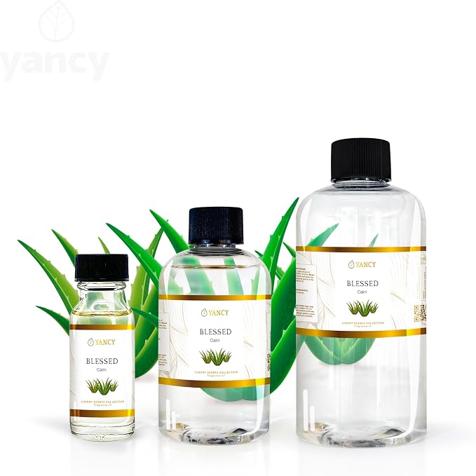 YANCY Blessed Luxury Collection Fragrance Oil (4 oz), Soft Spiritual Scent, Ideal for Diffusers, Oil Burners & Aroma Lamps, Calming Aroma to Set a Peaceful Intention