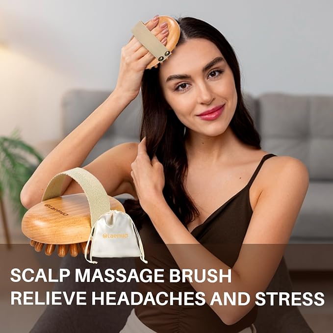 Wood Therapy Massage Tool for Belly Fat,Wooden Meridian Massage Body Brush for Cellulite Remover, Cellulite Lymphatic Drainage Massager for Body Shaping, Maderoterapia Kit for Muscle Pain Relief