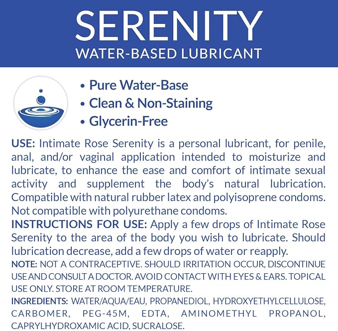 Personal Water Based Lube - Fragrance-Free Lubricant Gel for Privacy - Lube for Men, Women and Couples, Non-Staining, 8 Fl Oz