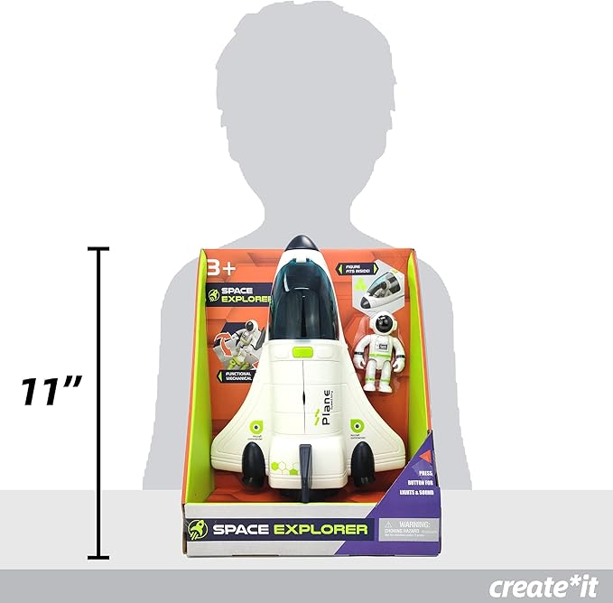 Space Shuttle Toy | Rocket Ship with Astronaut | Space Toys for Kids 3 5