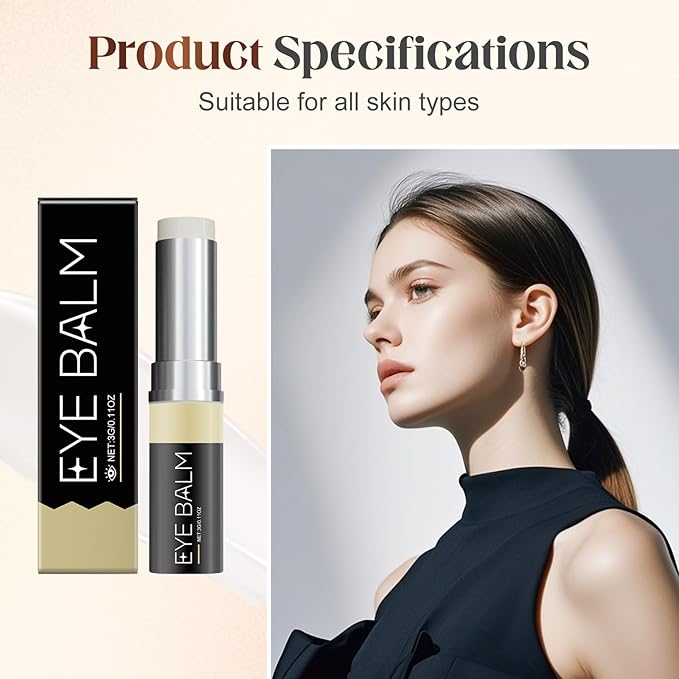 For Eye Bags, 2025 New Lightweight Retinol Eye Balm Serum for Daily Use, Gentle Under Eyes Treatment for Mature Skin, Eyes Moisturizer for All Skin (0.04 Ounce (Pack of 1), 3PCS)