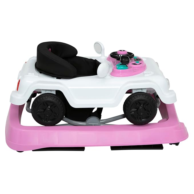 Jeep Wrangler Activity Walker by Delta Children, White/Pink