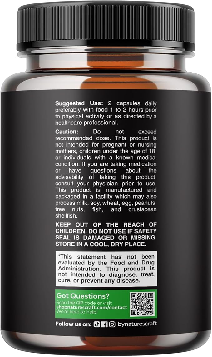 Horny Goat Weed for Male Enhancement - Testosterone Booster Supplement for Men - 1000mg per serving Complex with Tongkat Ali Saw Palmetto Extract & Panax Ginseng - Black Maca Root for Stamina & Energy