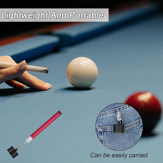 LAKE OF FIRE Pool Cue Chalk Holder – 2-in-1 Billiard Accessory with Pool Chalk Holder & Cue Tip Tool