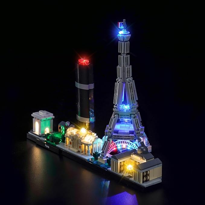 LED Lighting Compatible with LEGO 21044 Paris City Skyline - JUST Lights, Light Kit Compatible with LEGO Architecture 21044 Paris, NOT Included The Model Set