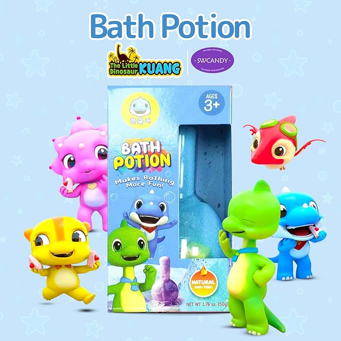 Bath Toys Kids Bath Bomb Potion, Easter Basket Stuffers Essentials, 6 Pack Nontoxic Bathtub Colorful Bubble Foam Scientific Soap Magical Fizzes Eruption for Ages 4-8 Boys Girls Toddlers