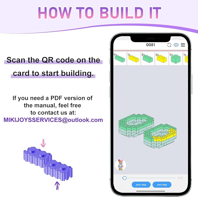Bear Building Blocks with Organizer Bins (4500PCS), Fluorescent Bricks & Stroage Drawer, Gift for Adults & Kids, Ideal for Home & Office Decor, QR Code User Manual, 8885
