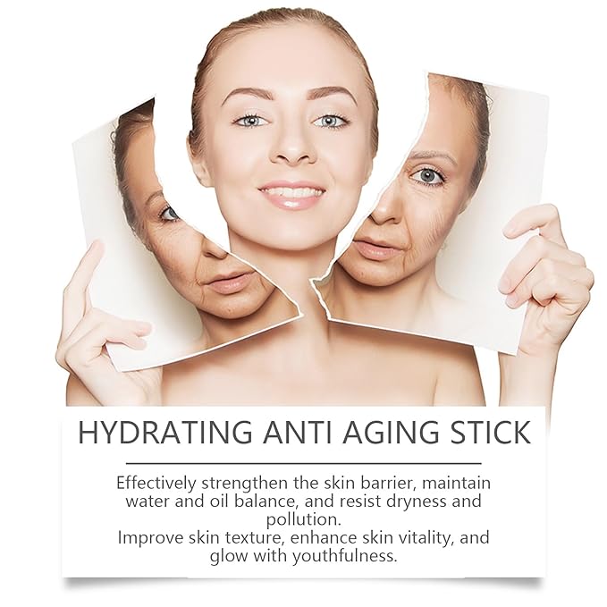 Grospe Multi Balm Moisturizer Stick, All-In-One Hydrating Lotion Stick For Face,Lip, Eye And Neck Balm Make Up Base, Reduce Wrinkle & Moisturizing For Women Face Skin Care
