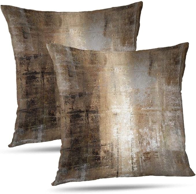 Throw Pillow Covers for Couch, 22x22 Inch, 2 Pack, Taupe | Decorative Throw Pillow Covers Cushion Covers for Couch Bedroom Sofa Living Room