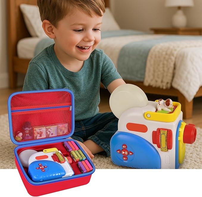 Blue & Red, 2 Cases Compatible with Little Tikes for Story Dream Machine Books Starter Set (Box Only)