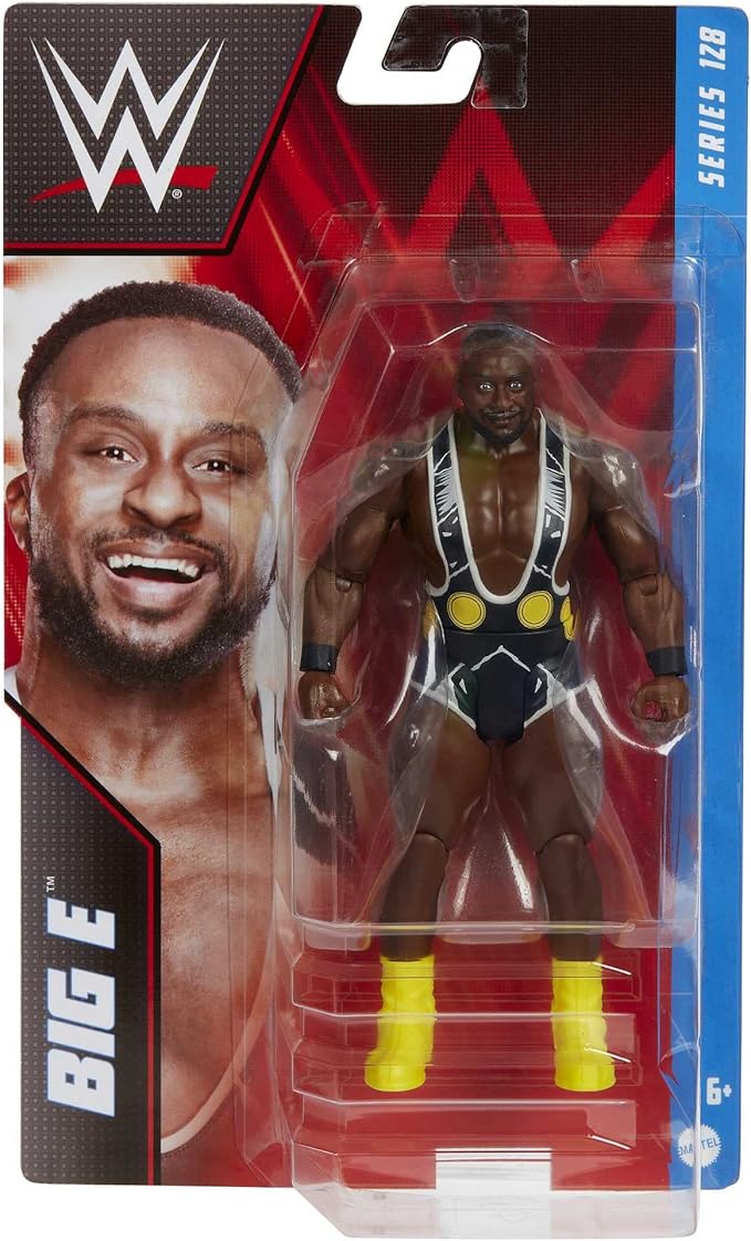 Mattel WWE Basic Action Figure, Big E, Posable 6-inch Collectible for Ages 6 Years Old & Up