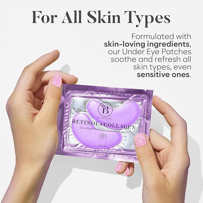 BLOOMORA Variety Box Under Eye Patches for Puffy Eyes and Dark Circles(30 PAIRS), Collagen & Hyaluronic Acid Gel Masks for Hydration, Anti Wrinkle Patches, Bridesmaid Gifts, Bachelorette Party Favors