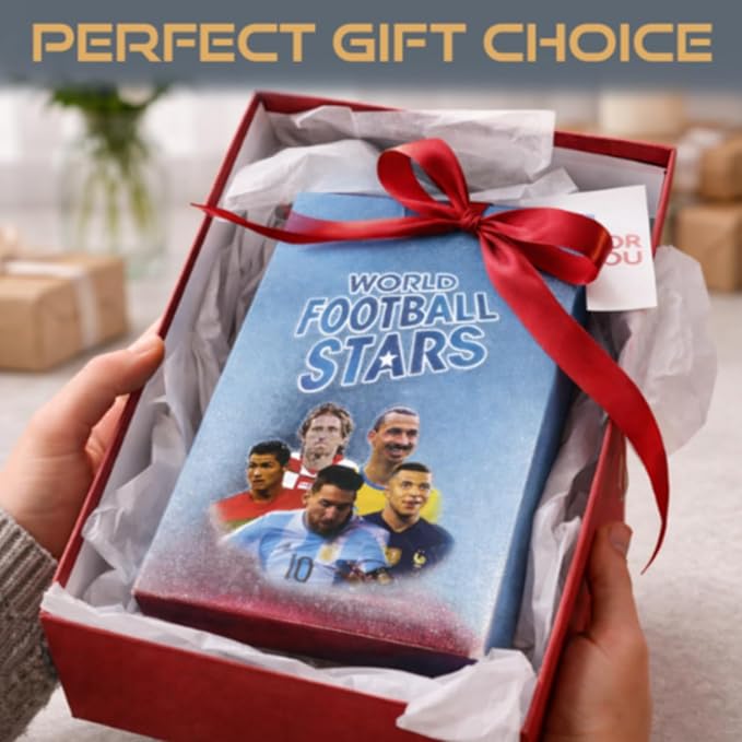 2026-27 Playing Soccer Cards | 55 Non-Duplicate Cards Per Pack | Fixed Card Set | Unforgettable Moment for Friends, Siblings & Soccer Fans | Printed on Premium Paper โ White โ Not Original