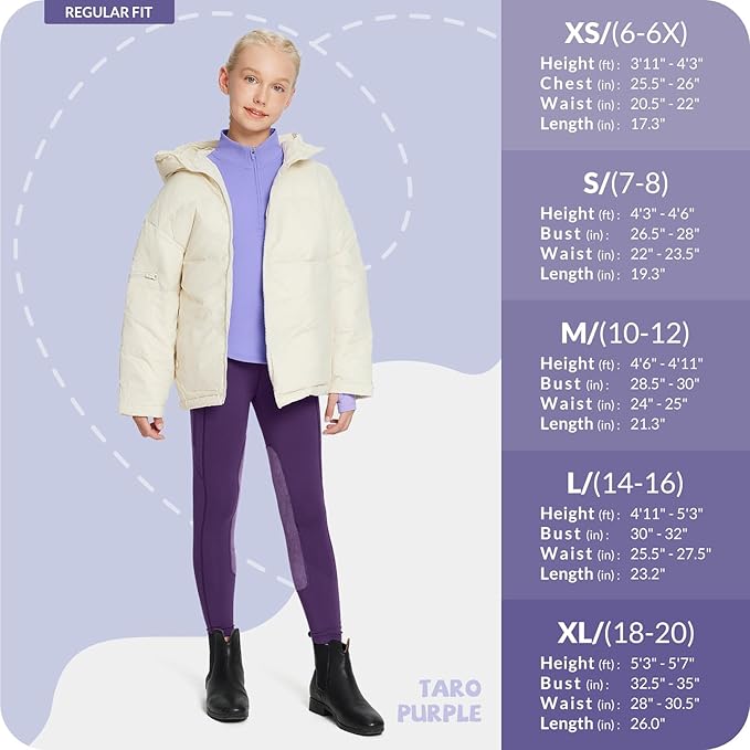 baleaf Girls Long Sleeve Shirts Fleece Jacket Fall Half Zip Pullover Kids Sweatshirts Athletic Thermal Coat
