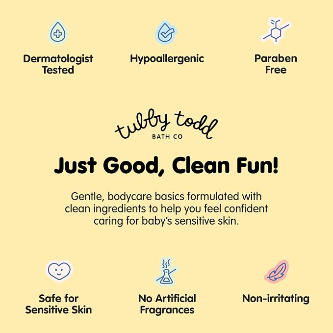 TUBBY TODD All Over Ointment - Baby Eczema Cream, Everyday Multi-Purpose Sensitive, Dry, Irritation Baby Skin Relief Cream, Steroid & Gluten Free, Lavender Rosemary - 1 Pack, 8 Oz