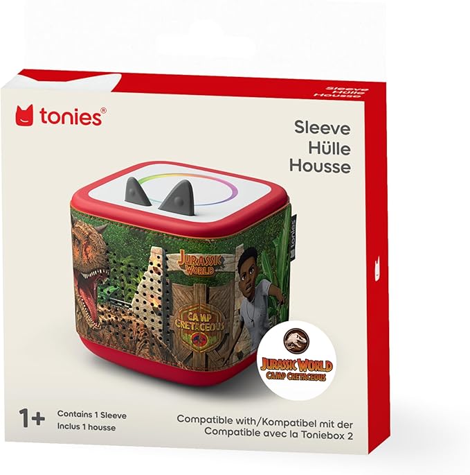 Tonies Sleeve - Decorative Wrap for Toniebox 2 - Jurassic World: Camp Cretaceous
