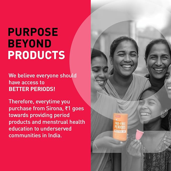 Sirona Menstrual Cups Container Foldable Sterilizing Silicone - 1 Unit | Microwave Friendly | Foldable Menstrual Cup Sterilizer | BPA Free and Non-Toxic | for Camping, Public Restrooms