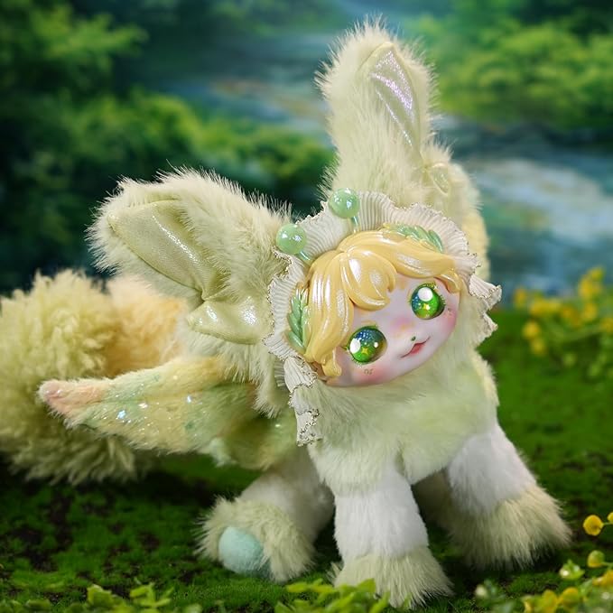Wizarding Forest Fairy Plush Doll Series, 9 inch Fantasy Collectible Plush Toy with Wings and Tail, Soft Stuffed Animal for Kids, Girls, and Collectors - Aestivation