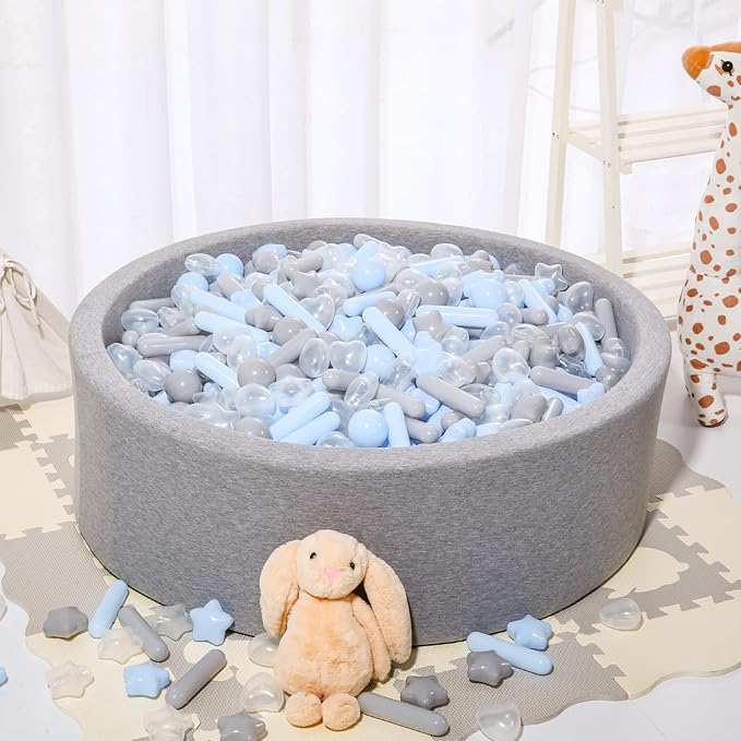 STARBOLO Ball Pit Balls for Toddlers - Macaron Ball Pit Balls Crush Proof Plastic Toy Balls for Toddlers Ball Pits, Ball Pit Play Tent, Baby Pool Water Toys,500pcs