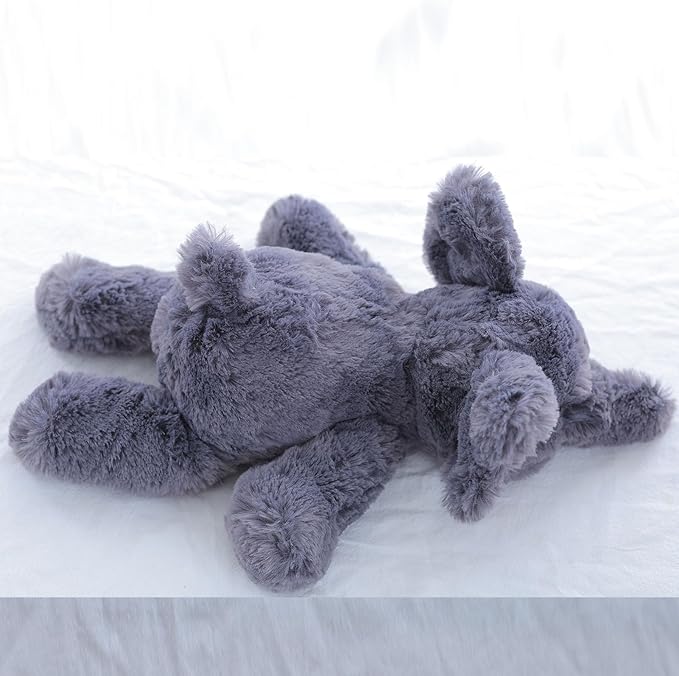 Elephant Stuffed Animal for Kids 15.7" 1.2Lbs, Soft Weighted Stuffed Animals, Huggable Weighted Elephant Plushie for Kids