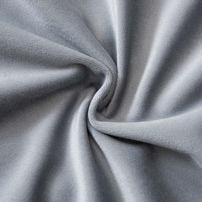 20x20 Decorative Velvet Throw Pillow Covers Set of 2 for Couch,Silver Gray | Soft Cushion Cases with Invisible Zipper for Modern Sofa Bed Living Room Bedroom Home Decor