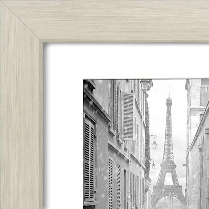 Americanflat 9x12 Picture Frame with Shatter-Resistant Glass - Use as 6x8 Frame with Mat or Display 9x12 Photo Without Mat - Signature Collection - Picture Frames for Tabletop and Wall - Light Wood | Shatter-resistant glass, wall or tabletop display wi...