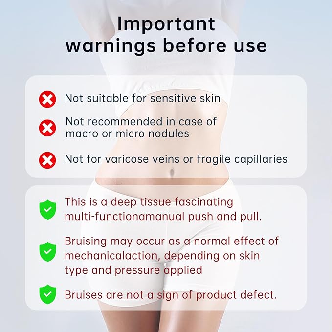 Cellulite Massage Tool, Manual Cellulite Roller, Contoured & Smoother Skin, Relieve Leg Muscle Soreness, Dimpled Skin Removal, Legs/Thighs/Buttocks, Anti-Cellulite Roller (Blue)