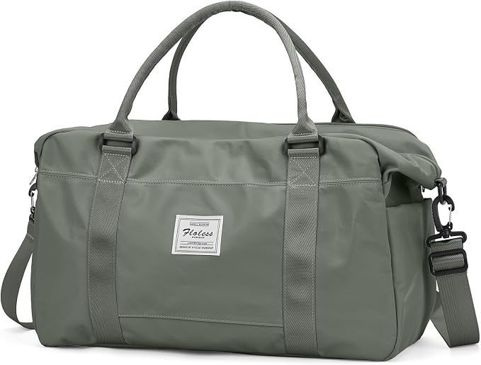 Travel Duffel Bag, Carry On Overnight Weekender Bags for Women | Travel Bag with Wet Pocket & Trolley Sleeve, For Spirit Airlines 18x14x8 Personal Item Bag