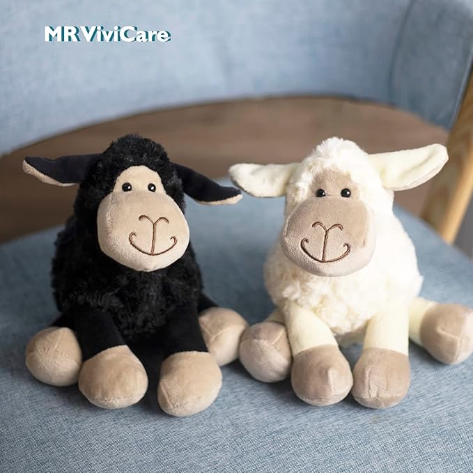 6.5" Black Sheep Stuffed Animals for Boys and Girls,Soft and Adorable Lamb Plush Toys for Newborn Babies,Great Gifts on Birthday,Easter,Baby Shower,Father's Day,Machine Washable
