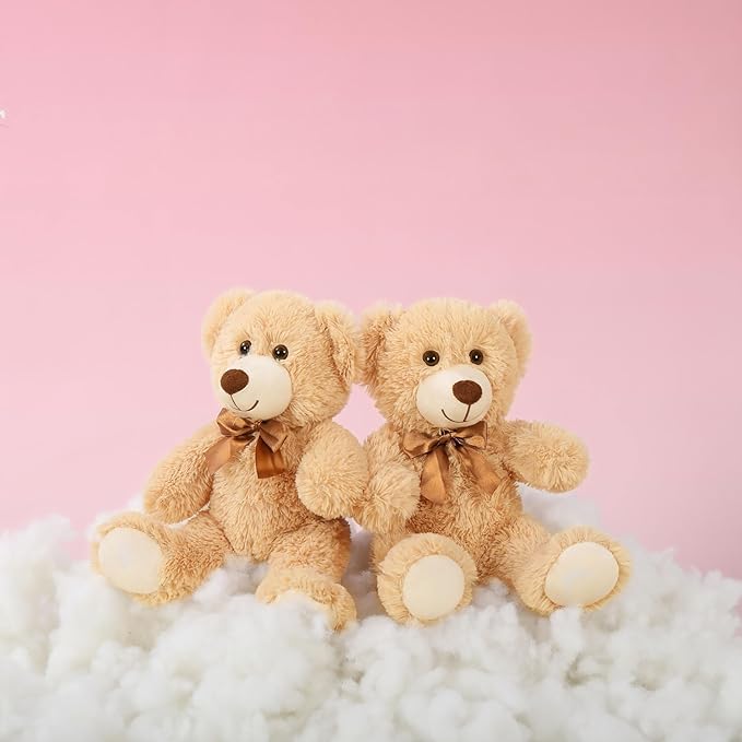 MaoGoLan Bulk Teddy Bear Baby Shower, 48 Packs Small Teddy Bear Stuffed Animals in Bulk,13.5" Small Stuffed Bears Plush for Wedding,Birthday,Christmas, Party Decorations