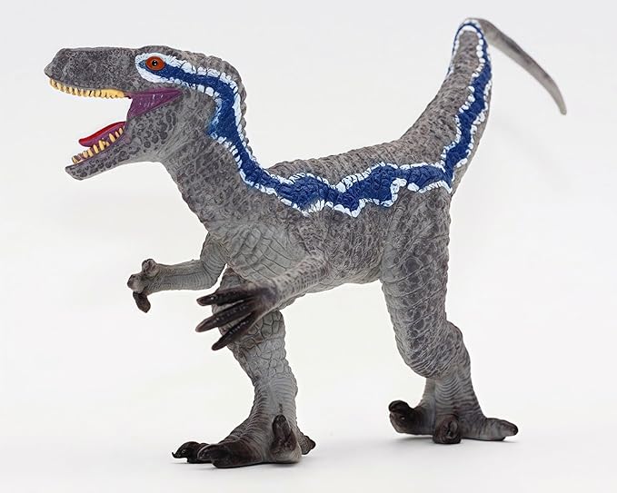 Gemini&Genius Velociraptor Action Figure Toy for Kids, Dinosaur Toy Figurine, Great Birthday Gift, Cake Topper, Role Play, Collection Dino for Kids