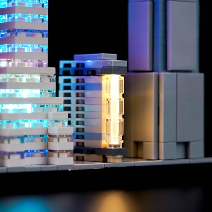 LED Lighting Compatible with LEGO Architecture New York City Skyline 21028,Light Kit Compatible with LEGO 21028, NOT Included The Model Set - JUST Lights