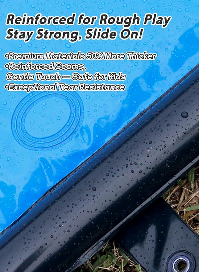 Slip and Water Slip,Water Slide for Kids Backyard 22ft*2 Lane Color-Block,Surrounding Sprinkler Summer Toys for Kids Outdoor with 2 Bodyboards
