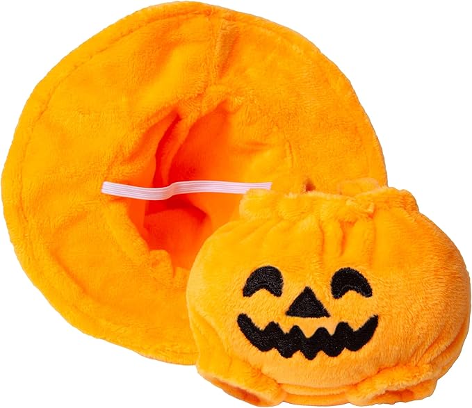 Plush Doll Clothes for Labubu Halloween - Cute Animal 17cm Dolls Clothing, Premium Doll Accessories for Labubu Pumpkin Outfit for Display - Halloween Pumpkin Costume (Clothes Only)