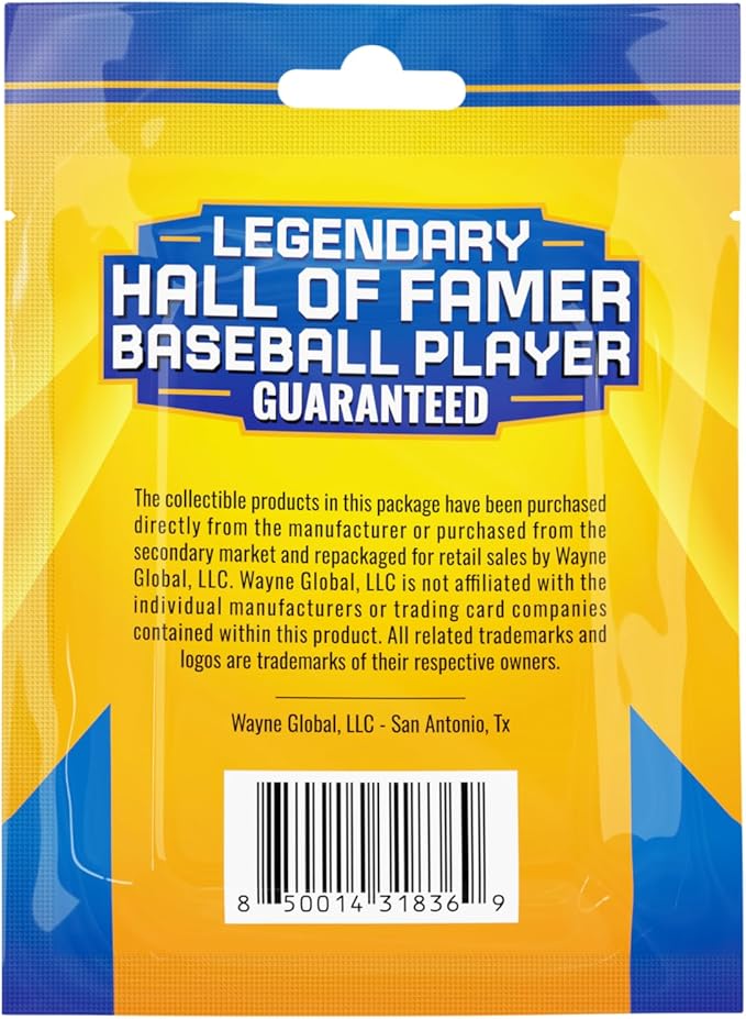 Baseball Legends Pack| 30 Baseball Cards | Guaranteed Hall of Fame Player Sports Card