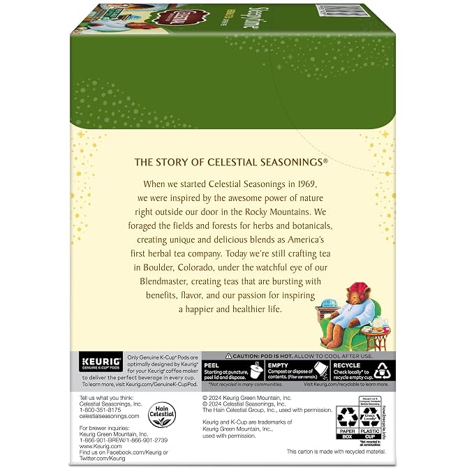 Celestial Seasonings Sleepytime Herbal Tea, Single-Serve Keurig K-Cup Pods, 96 Count