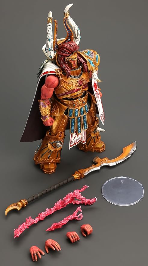 JOYTOY Warhammer 40K 1/18 Action Figures, Thousand sons Magnus The Red Primarch of The XVth Legion Castor for Collectors & Decor, Ideal Gift for Birthdays, Character Figure -JT6175