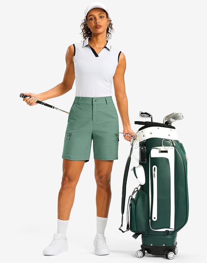 G Gradual Women's 7"/9" Hiking Cargo Shorts Quick Dry Lightweight Golf Outdoor Work Summer Travel Shorts with Pockets