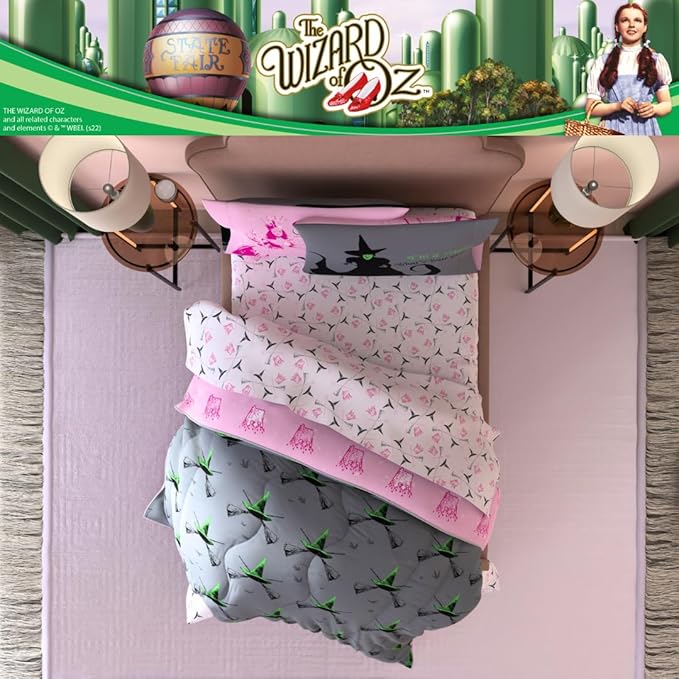 Collectibles The Wizard of OZ Bedding 7 Piece Super Soft Reversible Comforter and Sheet Set with Sham, Full, (Officially Licensed Product) by Franco