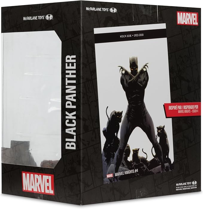 McFarlane Toys Marvel Black Panther 1:10th Scale Collectible with Scene (Marvel Knights #4)