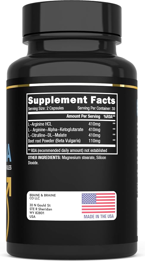 FLAWLESS FOR MEN Stamina | Extra Firm Hard On Pills | Fast Acting L-Arginine, L -Citrulline & Nitric Oxide Supplement for Men | Promotes Male Vitality, Blood Flow and Endurance | 60 Capsules