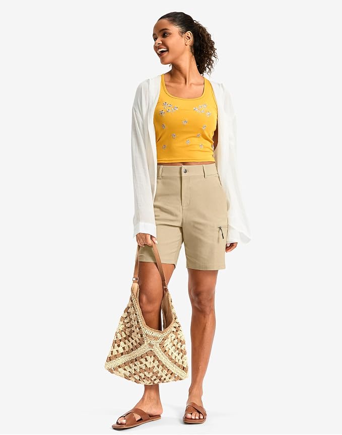 G Gradual Women's 7"/9" Hiking Cargo Shorts Quick Dry Lightweight Golf Outdoor Work Summer Travel Shorts with Pockets