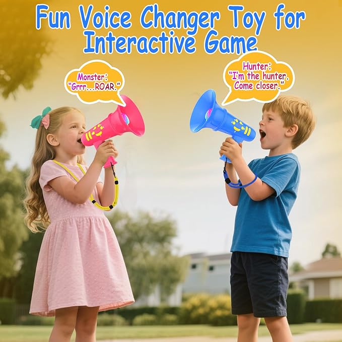 Voice Changer for Kids,Birthday Gift for Boys Girls Ages 3,4,5,6,7,8 - Boy Toys for 3-8+ Year Old - Noise Maker Prank Gift for Christmas,Easter,Halloween,Cool Gadgets for Boys Toddler (Blue)