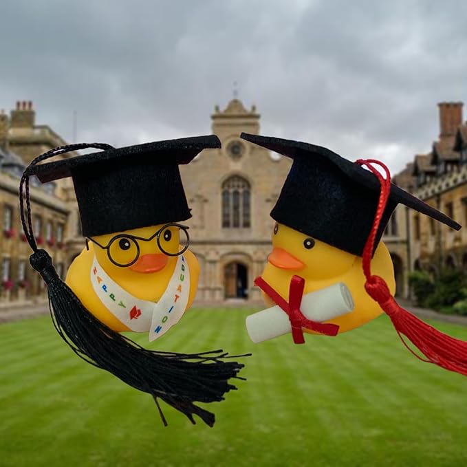 Rubber Duck Accessories 17PCS - Graduation Decorations for Rubber Duck - Graduation Cap Glasses Accessories for Rubber Duck
