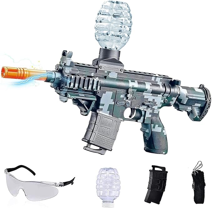 Electric Gel Ball Blaster Toys-Eco-Friendly Splatter Ball Blaster,Automatic Outdoor Games Toys for Activities Team Game(Green)
