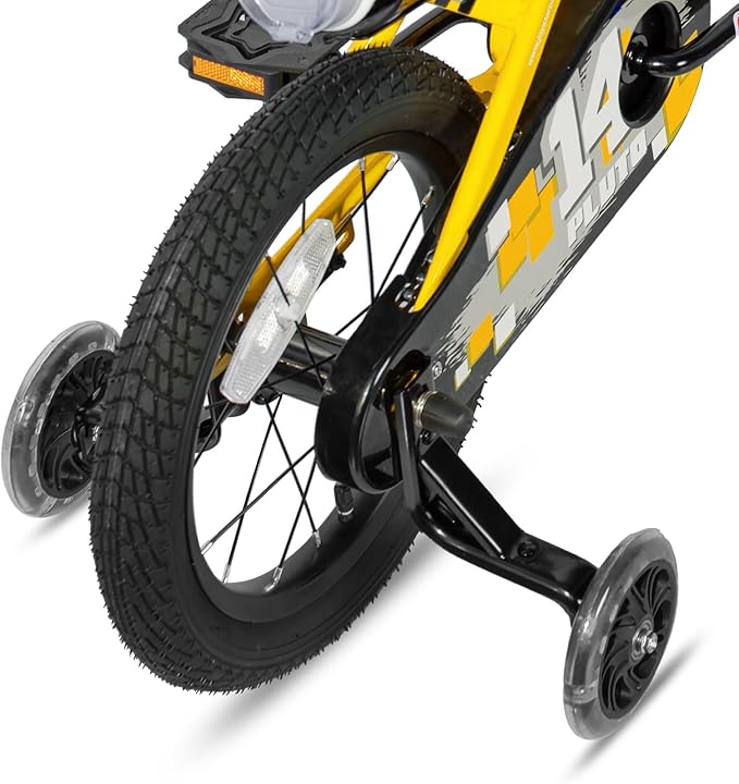 JOYSTAR Pluto 12 14 16 18 20 Inch Kids Bike with Light Up Training Wheels, Kids' Bicycle for Boys Girls Age 3-12 Years, Children Bikes, Multiple Colors