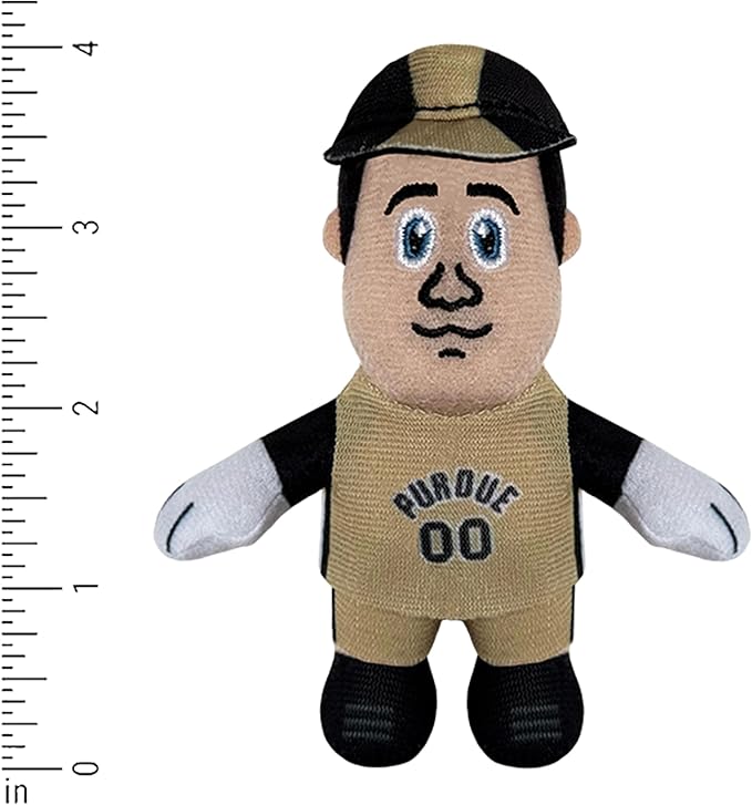 Bobbi-Dobbiez Attachable Plushie Purdue Pete Mascot – Attaches to Backpacks, Bags, Shoes, Water Bottles, and More