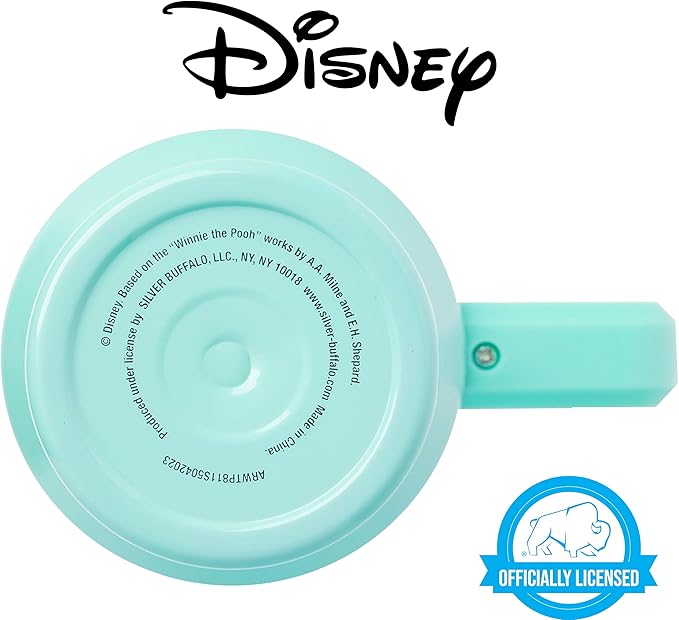 Silver Buffalo Disney Winnie the Pooh “Dreamy Days” Retro Art Stainless Steel Tumbler with Handle and Straw, Fits in Standard Cup Holder, 40 Ounces (Pack of 12)